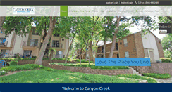 Desktop Screenshot of canyoncreekapartmenthomes.com